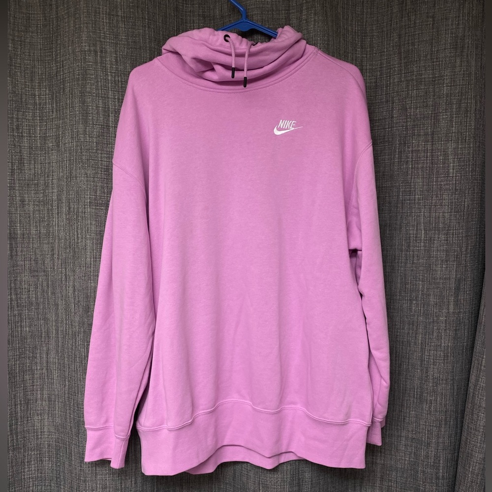 Nike ‘Pink Funnel Neck Hoodie’ Medium (M)